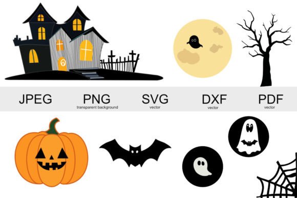 Download Spooky Halloween House Vectors - Premium Bundle