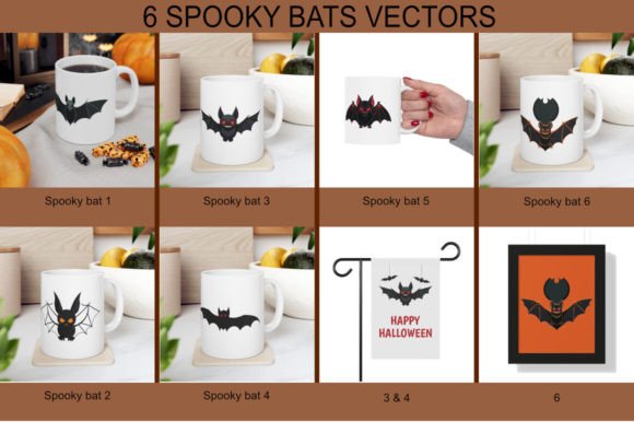 Download 6 Spooky Bats Halloween Vectors and Png - Premium Resources